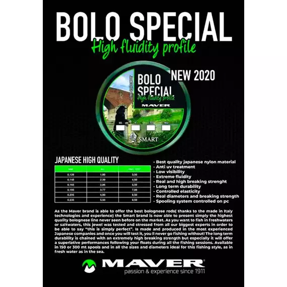Волосінь Smart Bolo Special 150m 0.185mm 3.77kg, Диаметр: 0.19mm, Размотка: 150m, фото , изображение 2